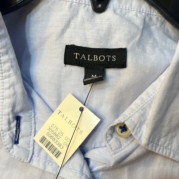 Talbots ombré blue blouse, size M, NWT. - Picture 5 of 6